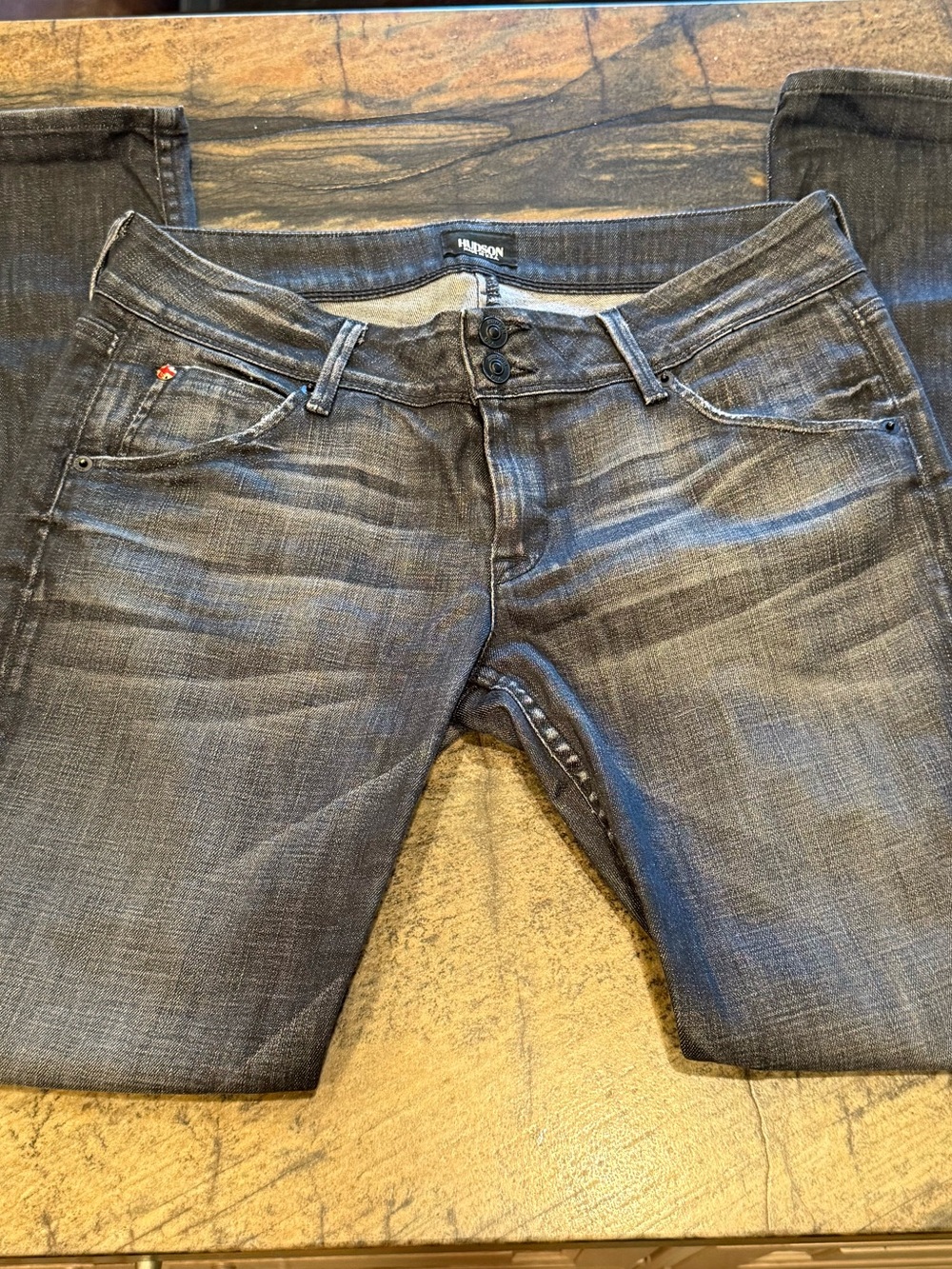 Hudson Collin Skinny Jeans Womens 28 Dark Wash Made in USA Stretch Denim